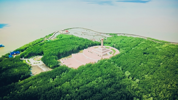 Ca Mau Cape seen from above. Photo: VNA