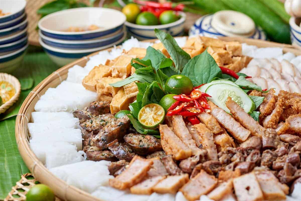 Bun Dau Mam Tom - a typical dish. Photo: bestpricetravel of Vietnamese cuisine. Photo: