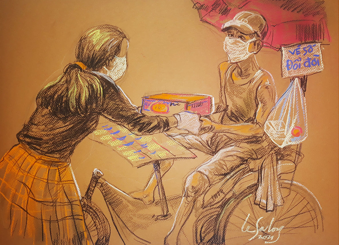 In Photos: touching sketches of Saigon during social distancing