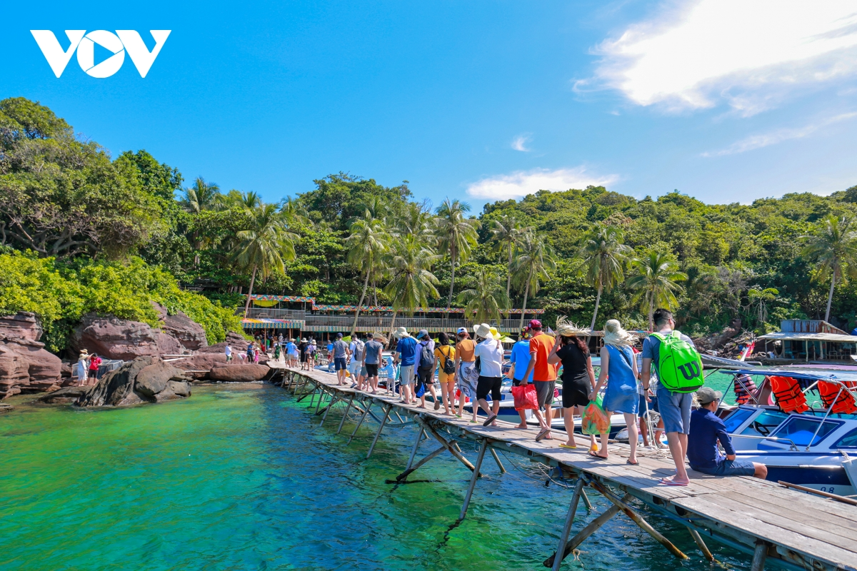 Phu Quoc is one of the most dynamic tourist areas in the country. Photo: VOV