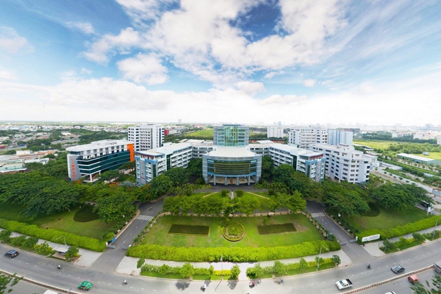 A panoramic view of Ton Duc Thang University in Ho Chi Minh City.