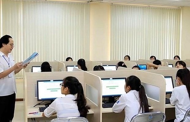 An exam at the Vietnam National University (VNU) - Hanoi. Photo: VNA