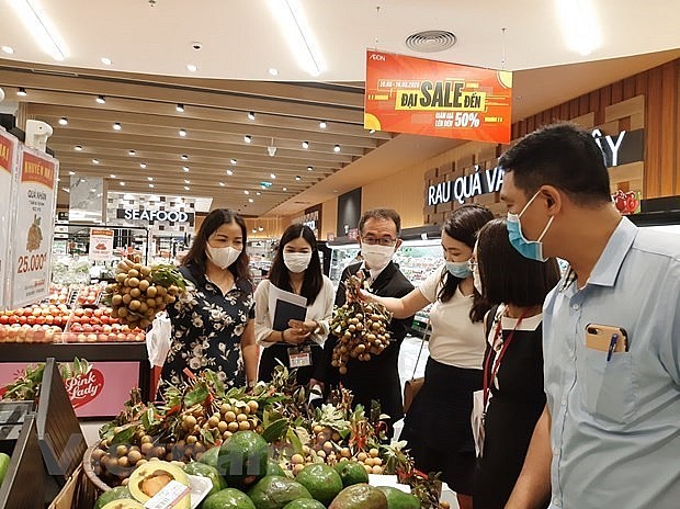 Vietnamese goods are making up a big proportion at supermarkets. Photo: VNA
