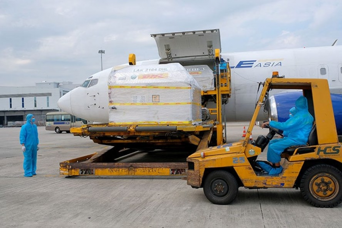 The first batch of the Pfizer COVID-19 vaccine has arrived in Vietnam Photo: VOV