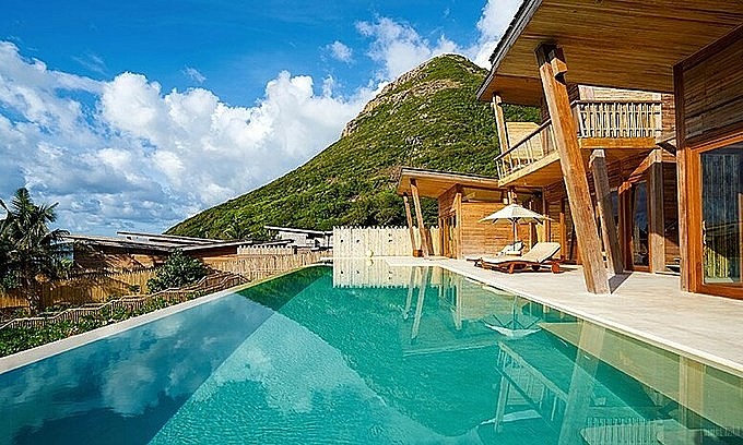 A swimming pool inside Six Senses Con Dao resort in southern Ba Ria-Vung Tau Province. Photo: Six Senses Con Dao