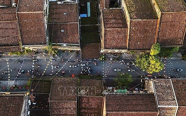 An aerial view of Hoi An ancient town in Quang Nam province. Photo: VNA