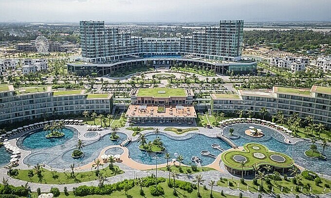 An aerial view of FLC Sam Son Beach & Golf Resort in Thanh Hoa Province. Photo: FLC Sam Son Beach & Golf Resort