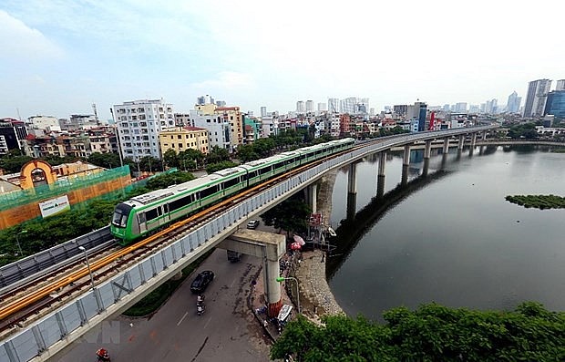 The Cat Linh-Ha Dong metro line project in Hanoi is officially inaugurated and put into commercial operation on November 6 morning. Photo: VNA