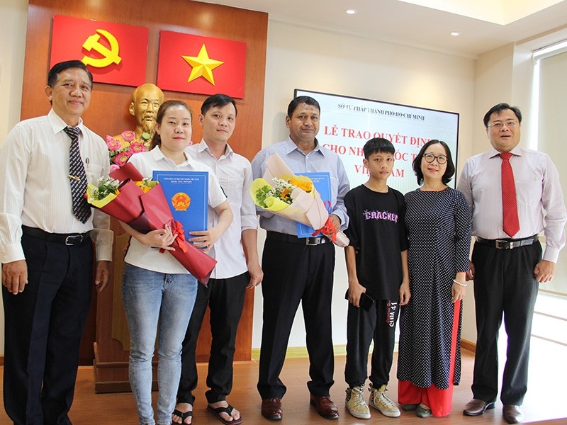 Two people in Ho Chi Minh city granted Vietnamese citizenship