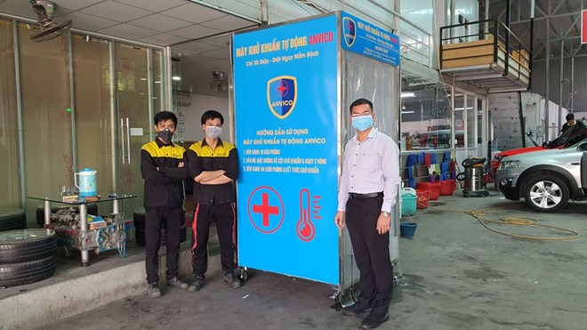 more vietnamese firms produce mobile covid 19 disinfection chambers as demand rises