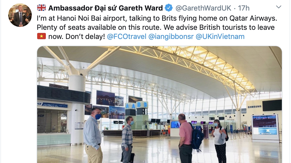 travel advice for british nationals in vietnam during covid 19