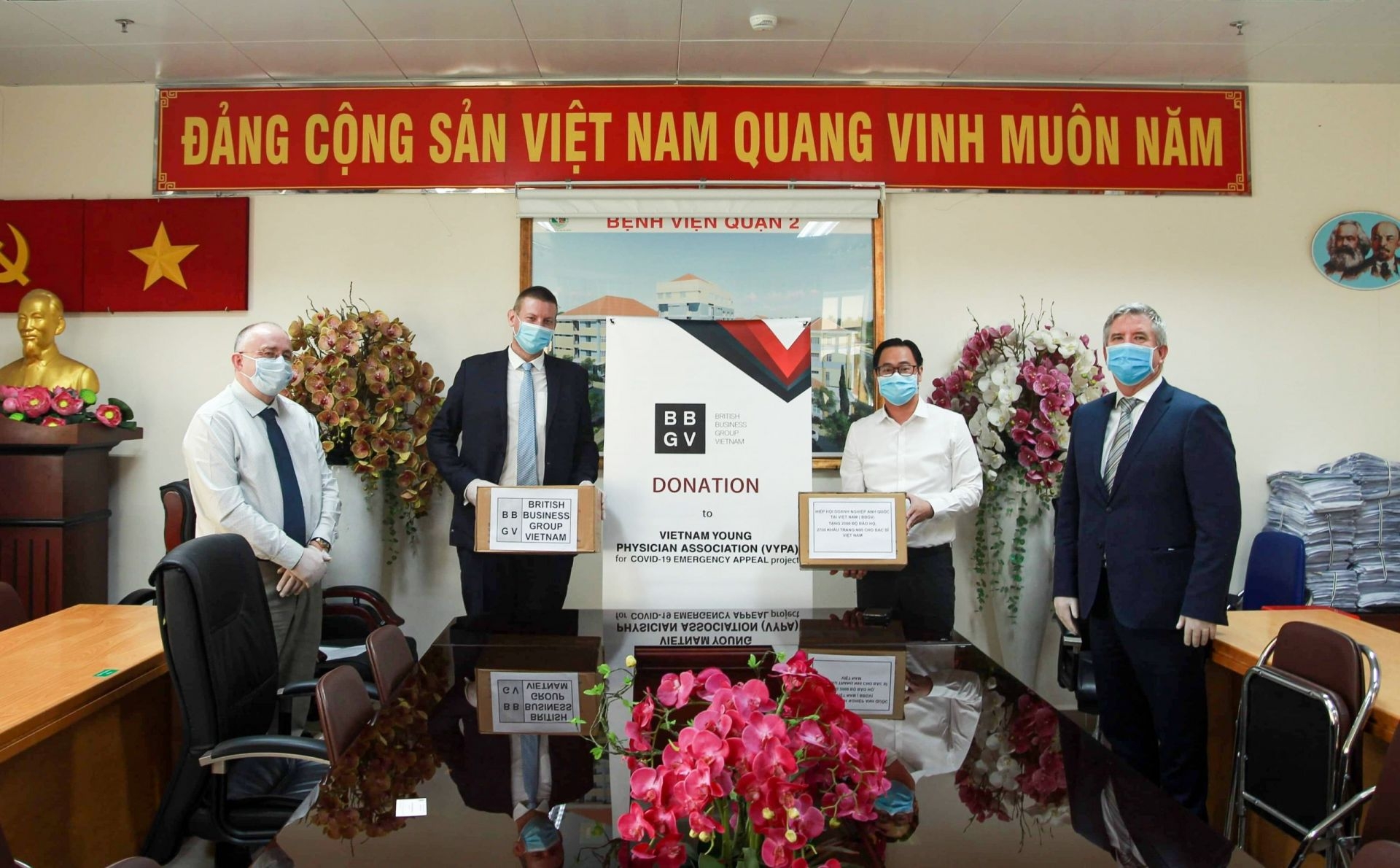 british business group vietnam donates protective equipment for covid 19 combat