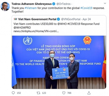 who boss thanks vietnam for usd50000 contribution to covid 19 response fund