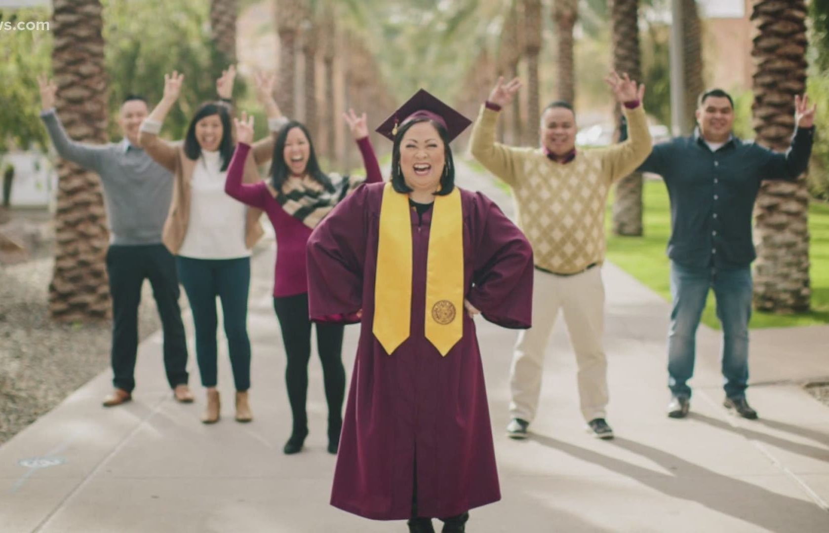 Mother, Vietnamese – American, graduates from university at 52