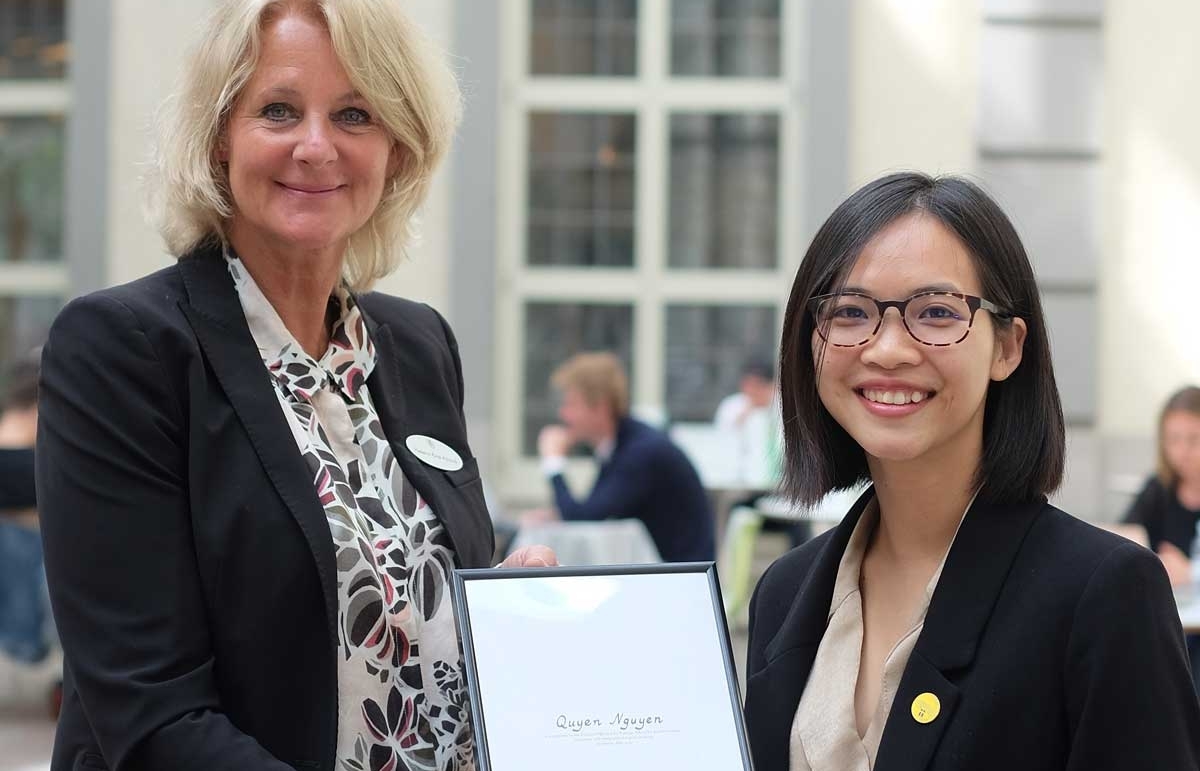 Vietnamese female student awarded Global Swede of 2020