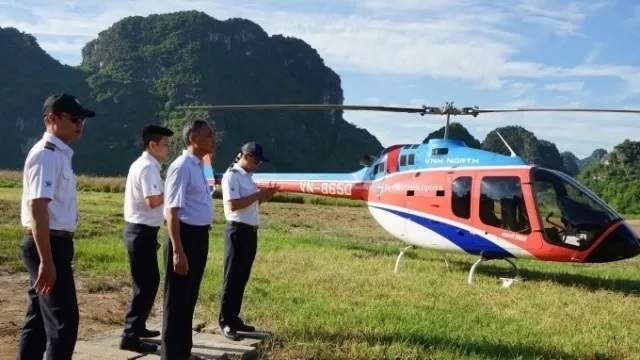 new helicopter tour launched on trang an complex