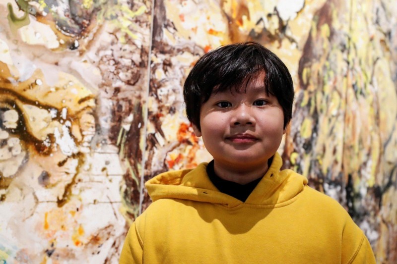 12 year old vietnamese painter hosts first us solo exhibition