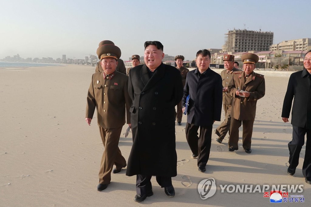 leader kim jong un sends gratitude to workers at tourist zone amid health rumors of his health