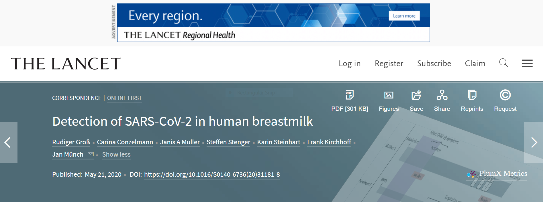 covid 19 detected in breast milk annouced german researchers