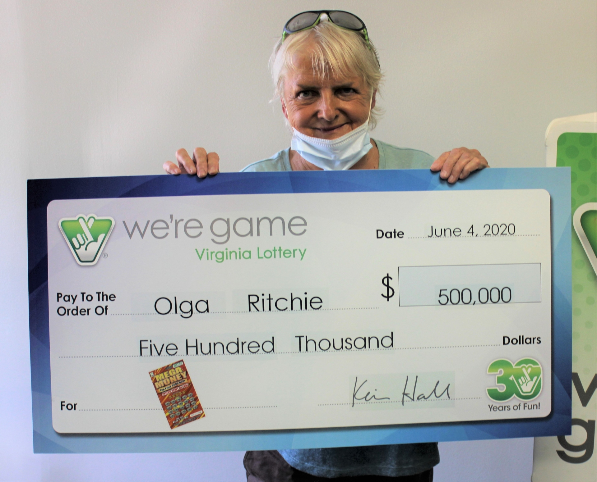 Headache brings Virginia woman big surprise: USD500,000 lottery jackpot