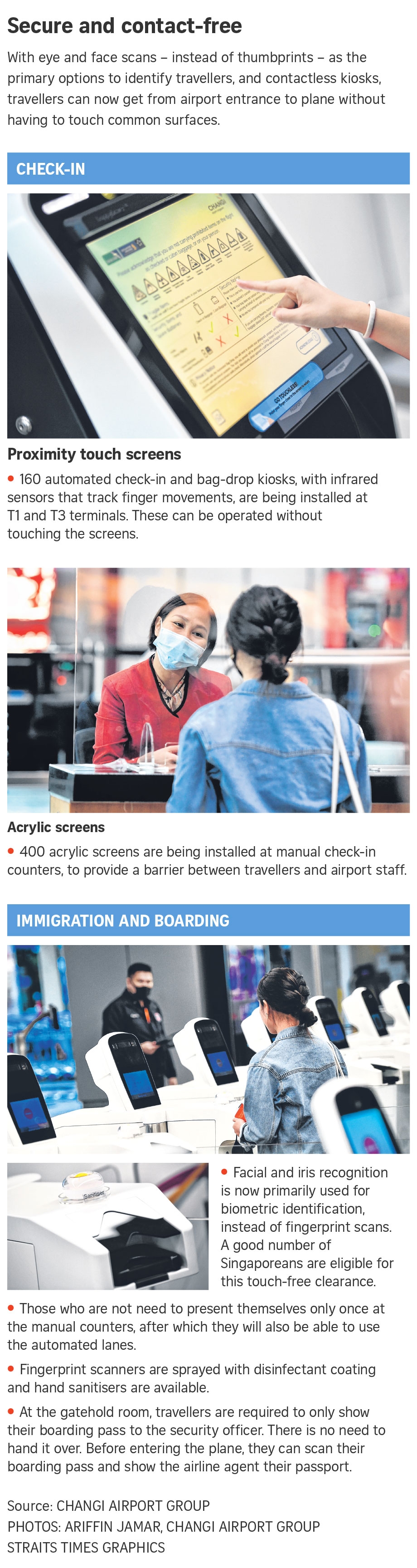 singapore changi airport boosts safety by implementing new contactless safety measures