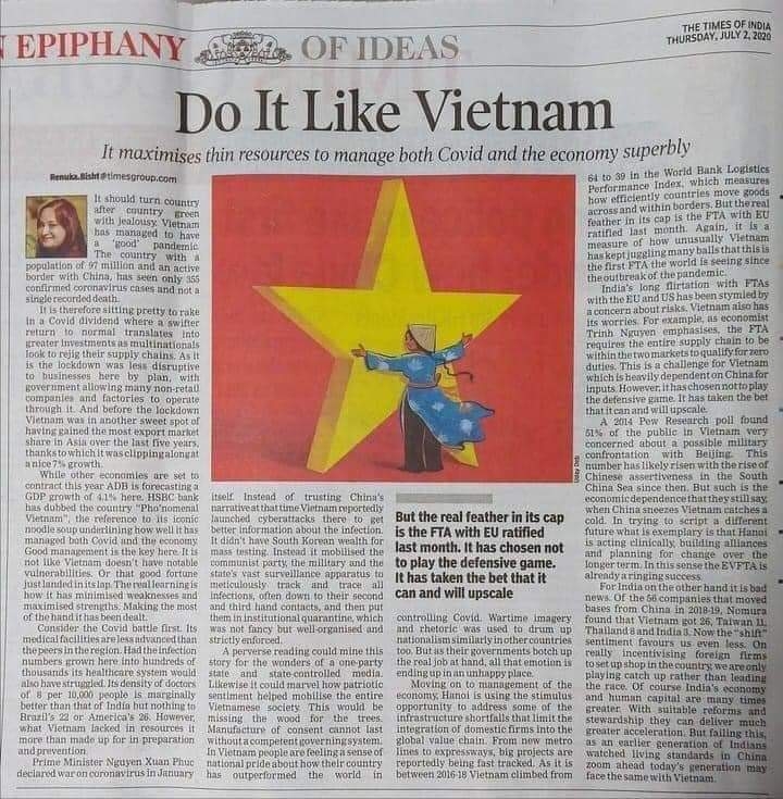 insights from indian journalist on the success of vietnam in the fight against covid 19