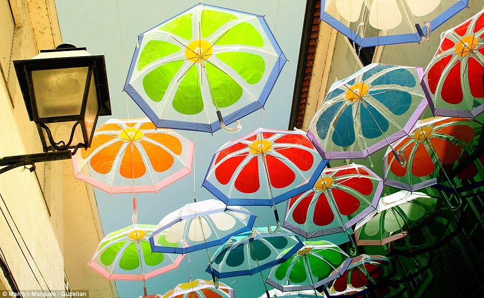 Flying umbrella street to open in Hanoi