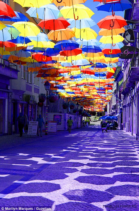Flying umbrella street to open in Hanoi