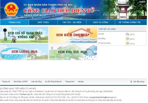 hanoi online updates for environmental information