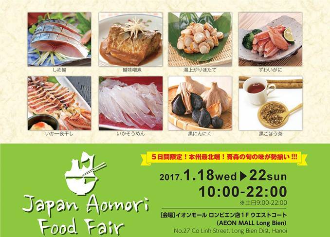 aomori japan food fair 2017 to kick off in hanoi