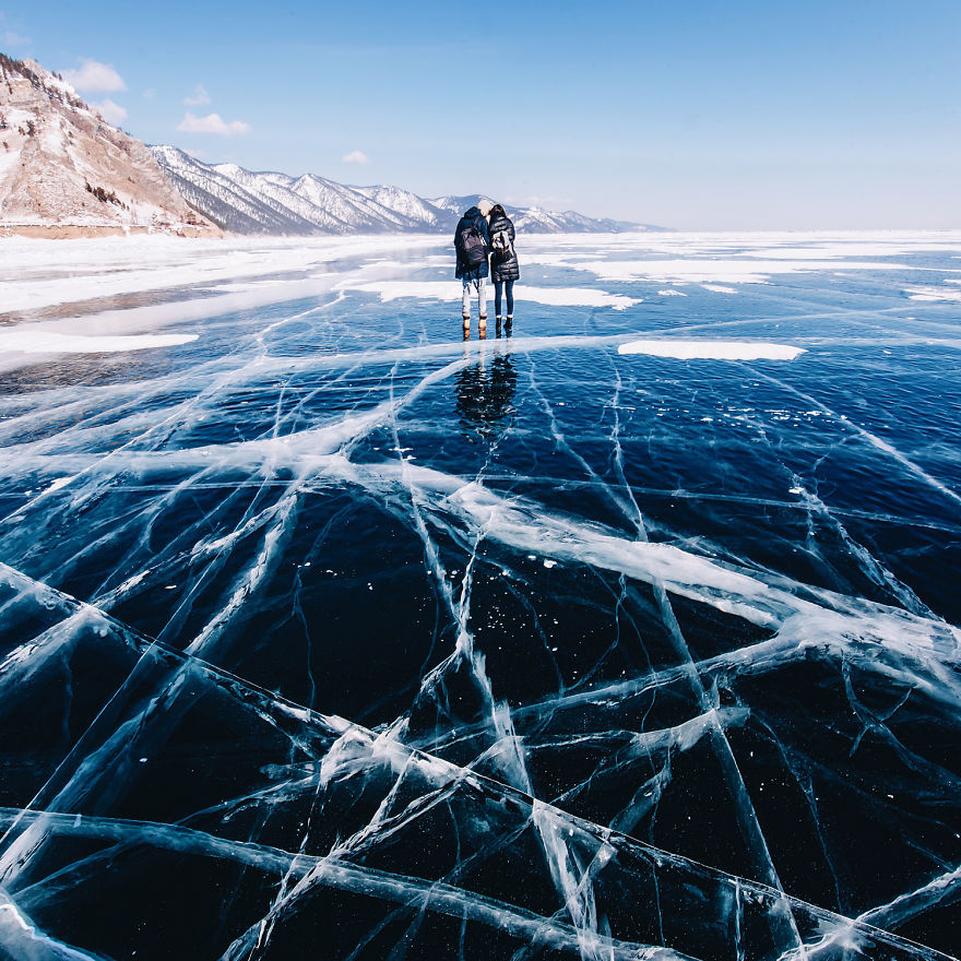 Marvelous photos of frozen lake Baikal