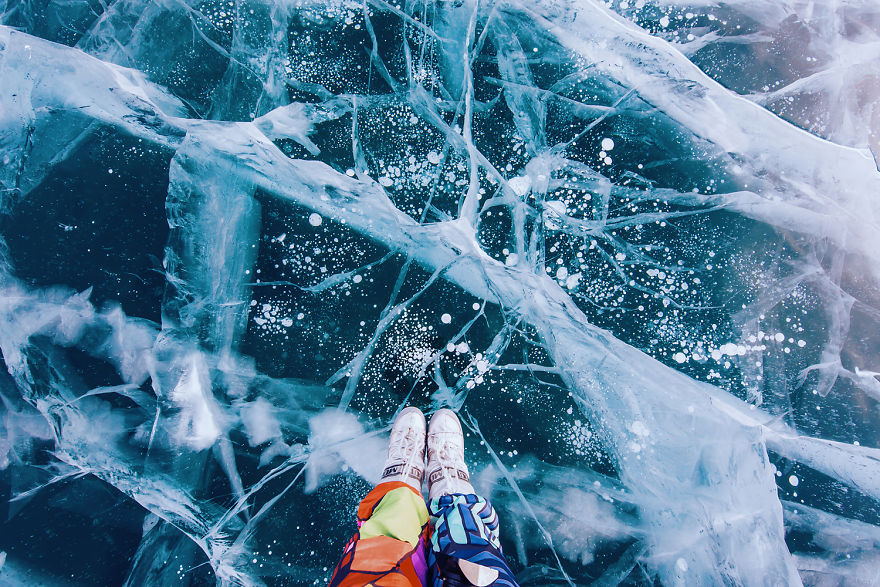 Marvelous photos of frozen lake Baikal