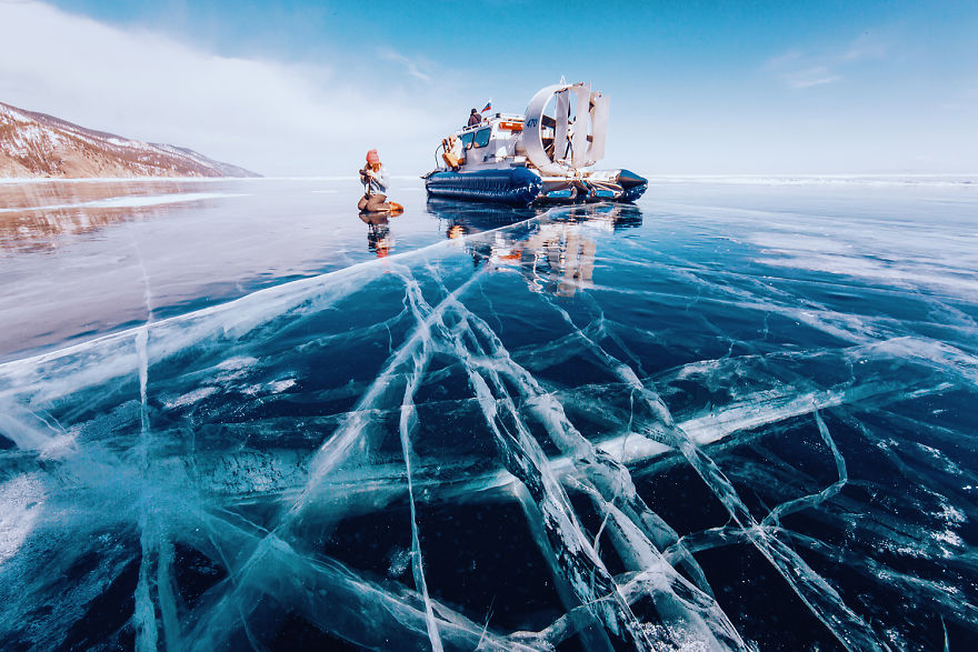 Marvelous photos of frozen lake Baikal