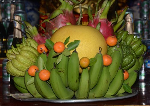 The five-fruit tray at traditional Lunar New Year