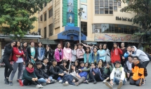 students enjoy language learning tour in hanois old quarters