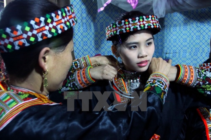 a wedding ceremony of red dao ethnics