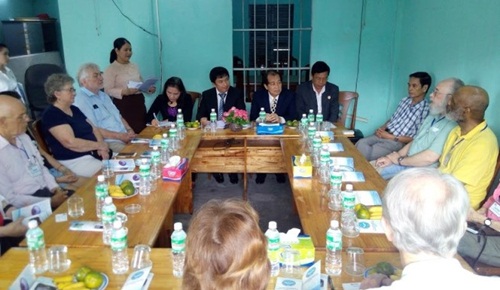 The delegation of the US Veterans for Peace visited Da Nang