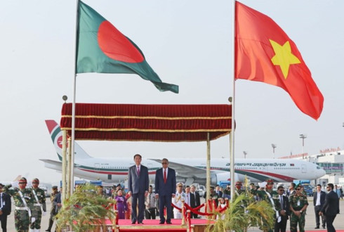 State President begins official visit to Bangladesh