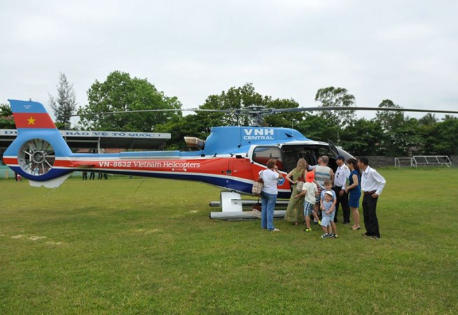 helicopter tours launched in da nang