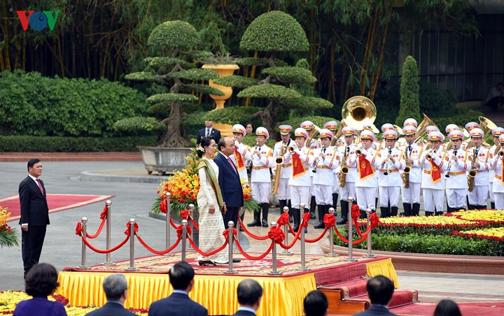 myanmar state counsellor concludes vietnam visit