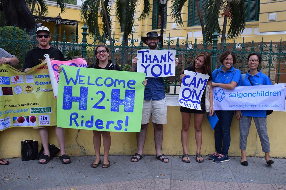 foreign friends complete 2000 km bike ride to support vietnamese children