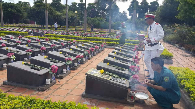 burial services for 29 soldiers remains repatriated from cambodia