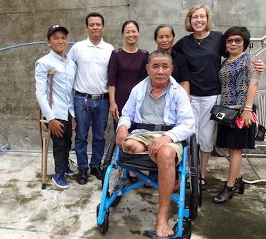 giving it back to kids presents 250 wheelchairs to hai duong