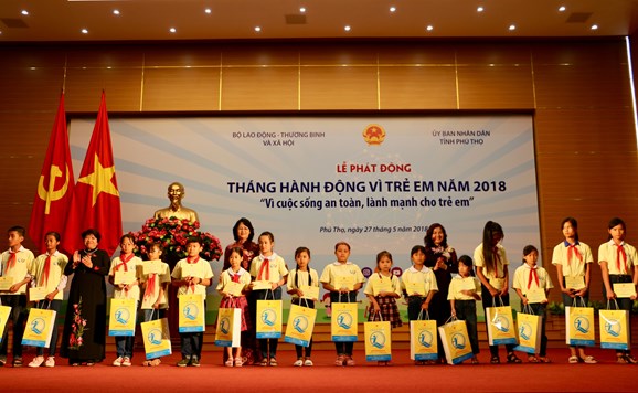 action month for children 2018 kicks off in phu tho