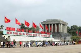 over 45000 people pay tribute to president ho chi minh