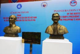 unveiling of busts of president ho chi minh filipino national hero jose rizal in thai nguyen