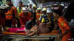 at least 17 injured as plane slides off myanmar runway