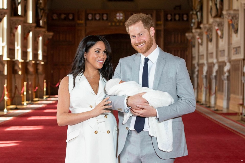 Prince Harry and Meghan show baby son Archie to the world