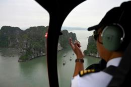 vietnam launches helicopter rides in ha long bay