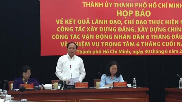 progress made in ho chi minh citys party building work